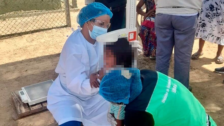 ICBF encuentra niños en riesgo de desnutrición en asentamiento de Uribia