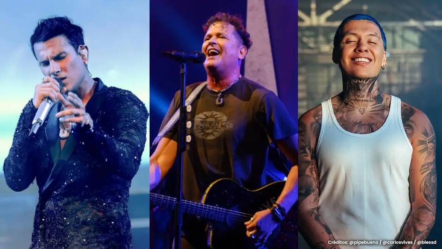 Carlos Vives, Pipe Bueno y Blessd reunidos en un solo concierto