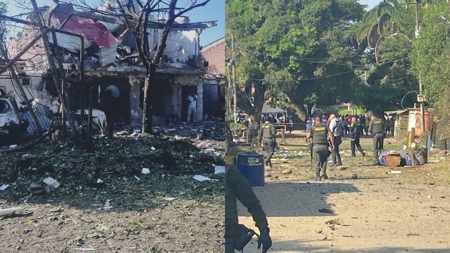 Atentan con carro bomba contra estación de Policía en corregimiento Potrerito, de Jamundí