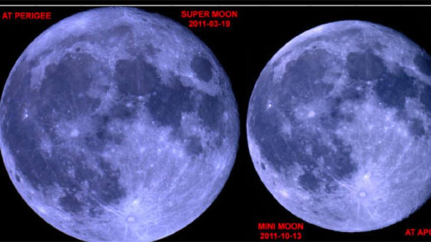 Este jueves se podrá ver una miniluna en el cielo