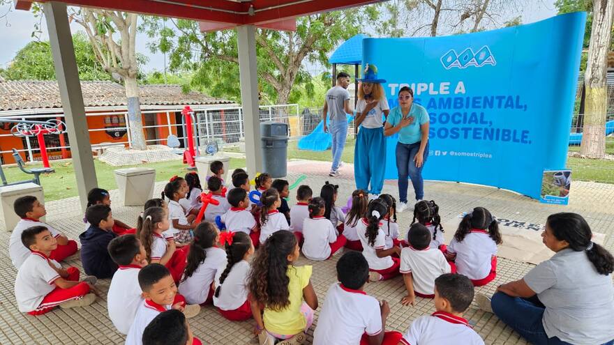 Triple A celebró Día del Niño con actividades ambientales para 200 menores