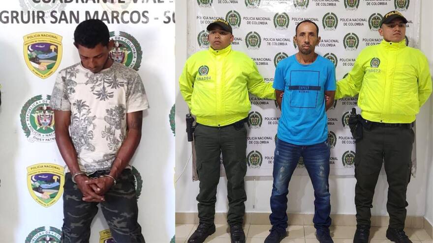 Capturan en Sucre a dos hombres sindicados de concierto para delinquir