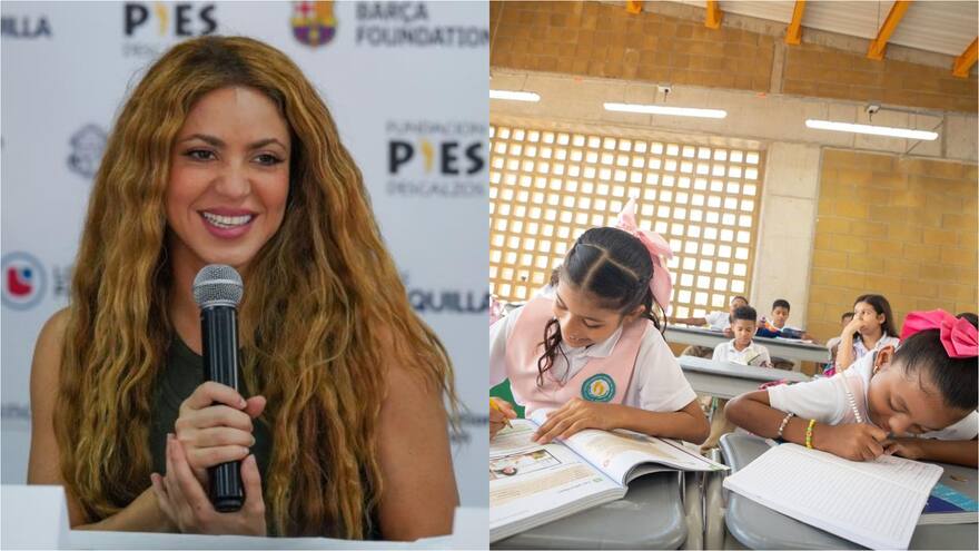 Shakira inaugura colegio en Villas de Aranjuez, Cartagena