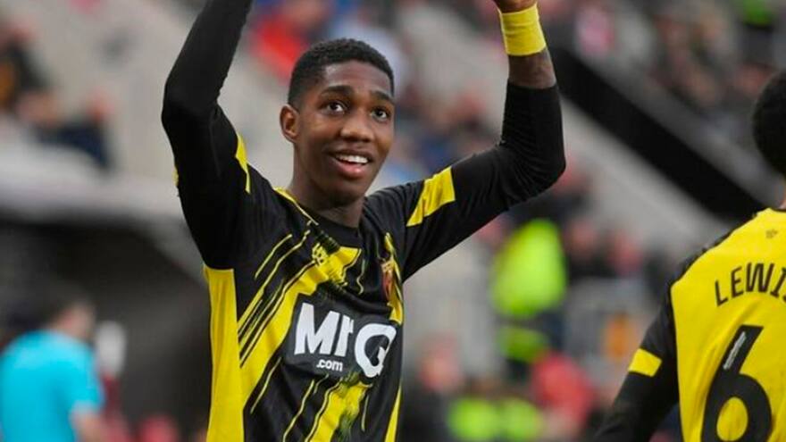 Yáser Asprilla, el mejor jugador joven del Watford en la temporada