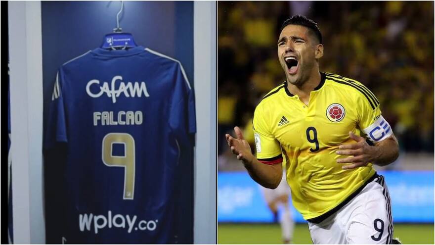 ¿Cuál es la trayectoria de Radamel Falcao García en su carrera deportiva antes de unirse a Millonarios?