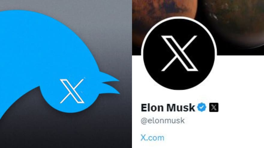 X, el nuevo logotipo que Elon Musk le puso a Twitter: adiós al pajarito
