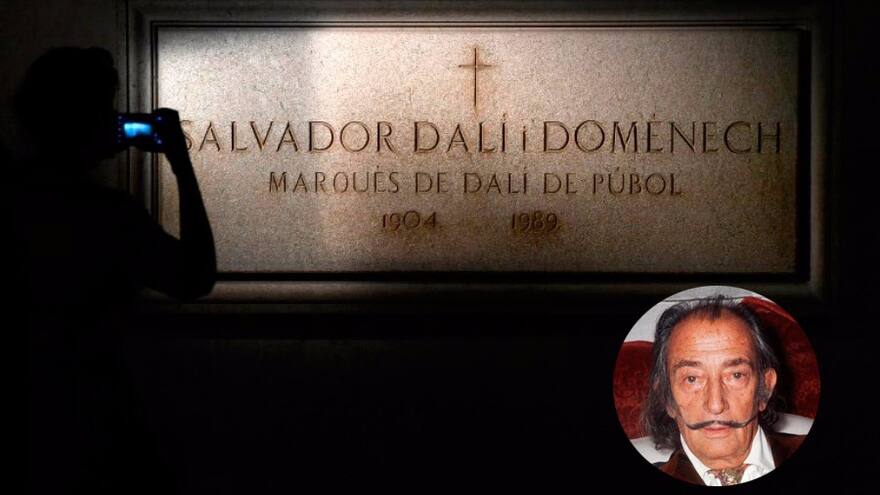 En video | La surrealista exhumación de Dalí, 28 años después de su muerte