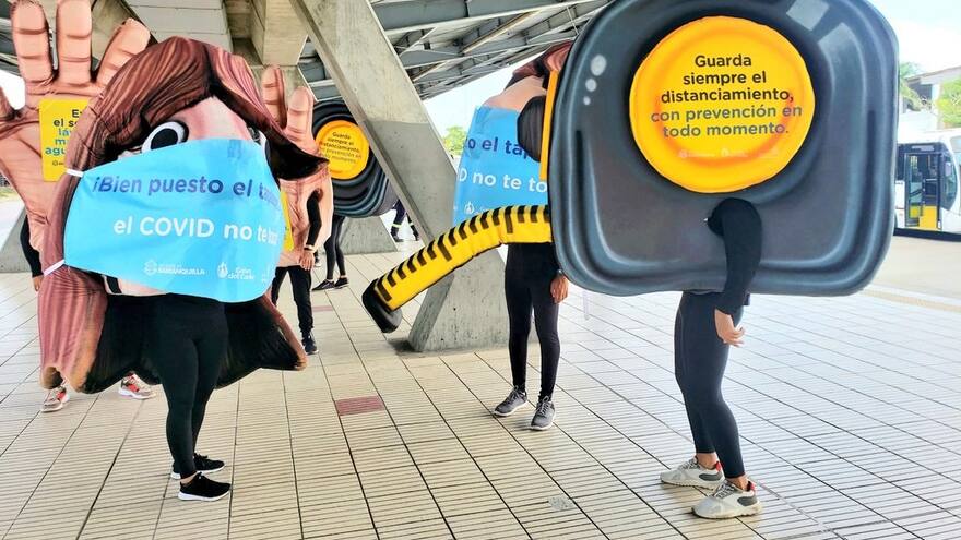 AMB y Transmetro insisten en los mensajes de autocuidado