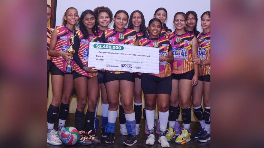 Entregan implementos y apoyo económico a clubes deportivos en Soledad
