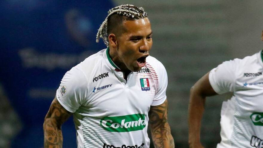 Dayro Moreno, cada vez más cerca del primer puesto en la tabla de goleadores en el fútbol colombiano