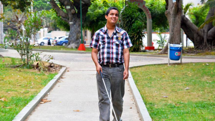 Así 've' un ciego la ciudad de Barranquilla