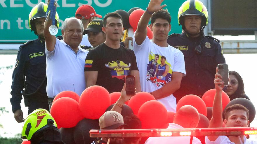 Juegos Olímpicos 2024 | Multitudinario recibimiento que tuvo Ángel Barajas, medallista olímpico, en Cúcuta