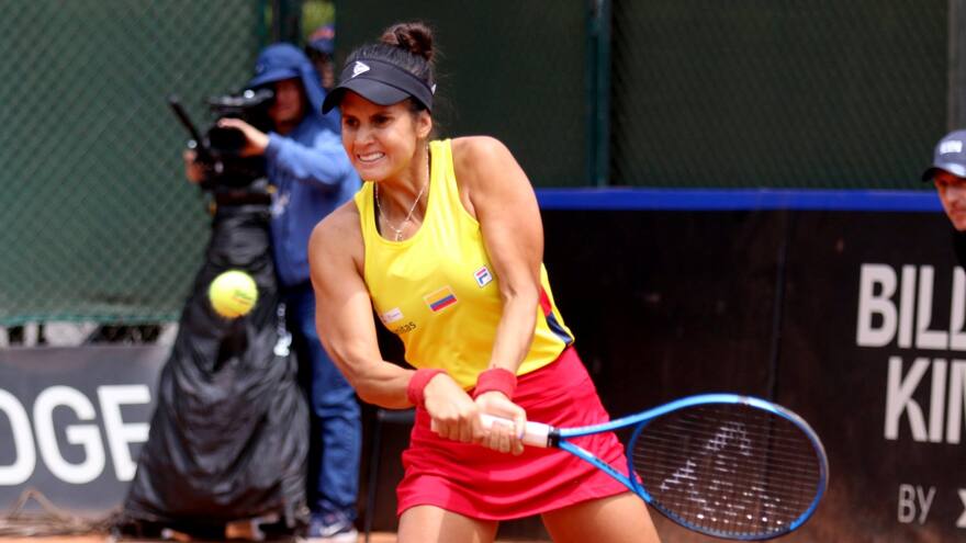 La Billie Jean King Cup: María Paulina Pérez aporta un triunfo para Colombia
