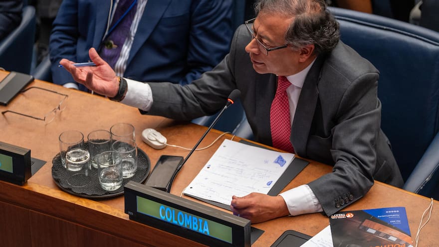 Polémica por supuesta edición de video de Petro en su intervención ante la ONU