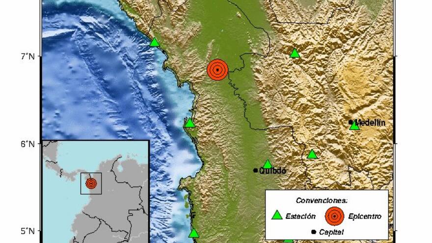 Fuerte sismo de 4.2 sacudió a Colombia en la tarde de este martes