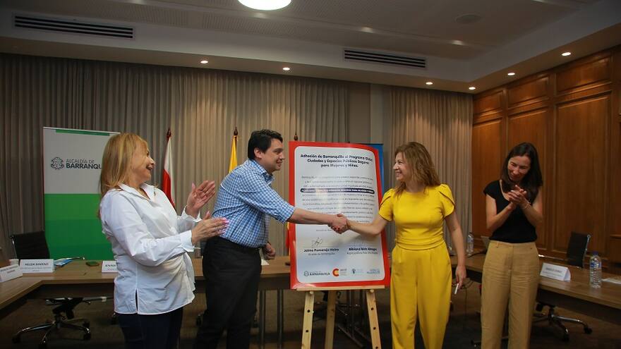Buscan erradicar la violencia de género en Barranquilla tras convenio con ONU MUJERES