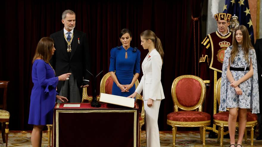 Princesa Leonor de Borbón formula el juramento que la avala para ser la futura reina de España