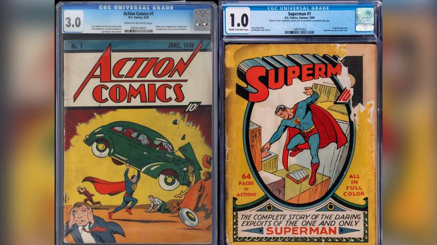 Dos cómics de Superman de más de 80 años se venden por 3 millones de dólares