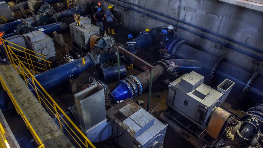 'Con el nuevo manifold habrá menos cortes del servicio de agua'