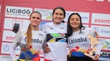 Las barranquilleras Gabriela Bollé y Sharid Fayad, en el podio del Panamericano de BMX