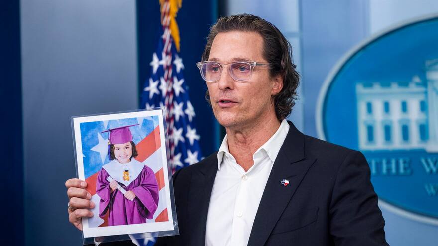 El emotivo discurso de Matthew McConaughey en la Casa Blanca para frenar los tiroteos