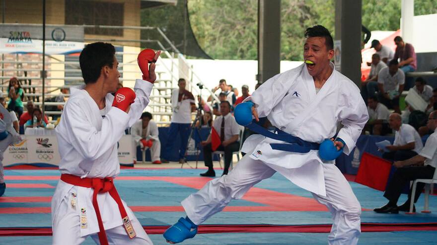 Luis Triviño y Shanee Torres le dan bronce en karate a Atlántico en los Bolivarianos