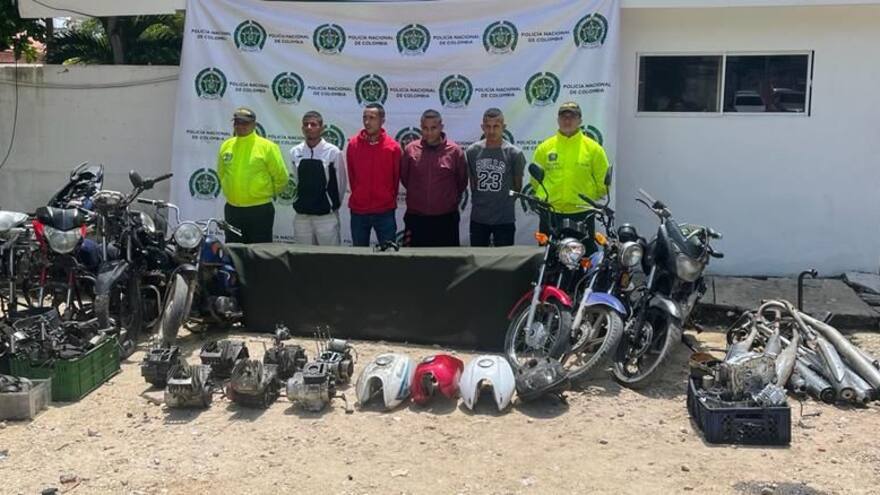 Golpe a ‘los Pits’, banda dedicada a desvalijar motos en Barranquilla