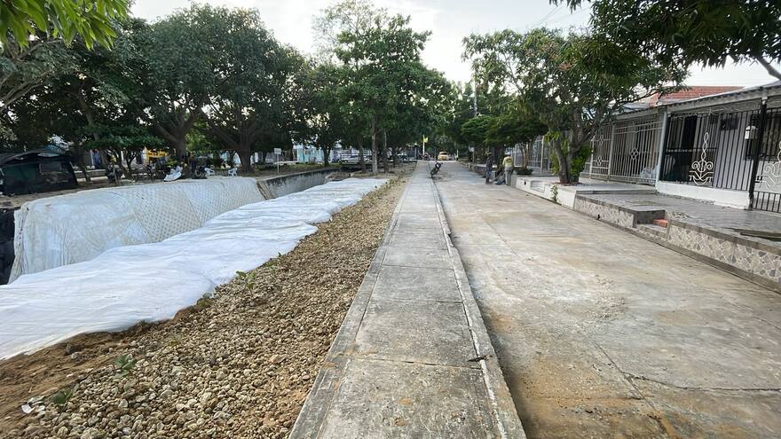 Inician obras de mitigación en el barrio Villa Carmen ll, en Soledad