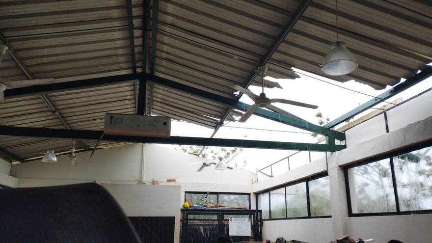 Vendaval deja graves afectaciones en infraestructura de Uribia