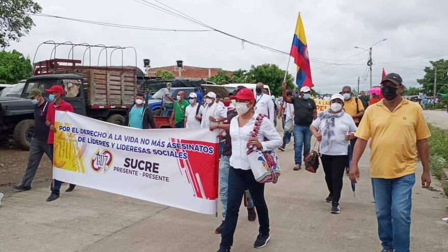 Protesta en Sincelejo