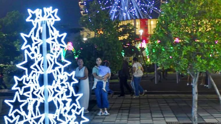 Barranquilla encendió el alumbrado navideño en el Gran Malecón