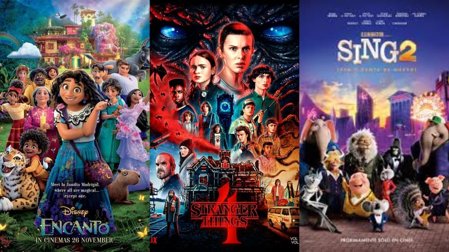 Series y películas más vistas en el 2022: Encanto, de Disney+, y Stranger Things de Netflix lideraron en streaming