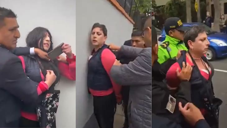 Video: capturan a hombre que se disfrazaba de mujer para grabar en el baño de niñas en un colegio