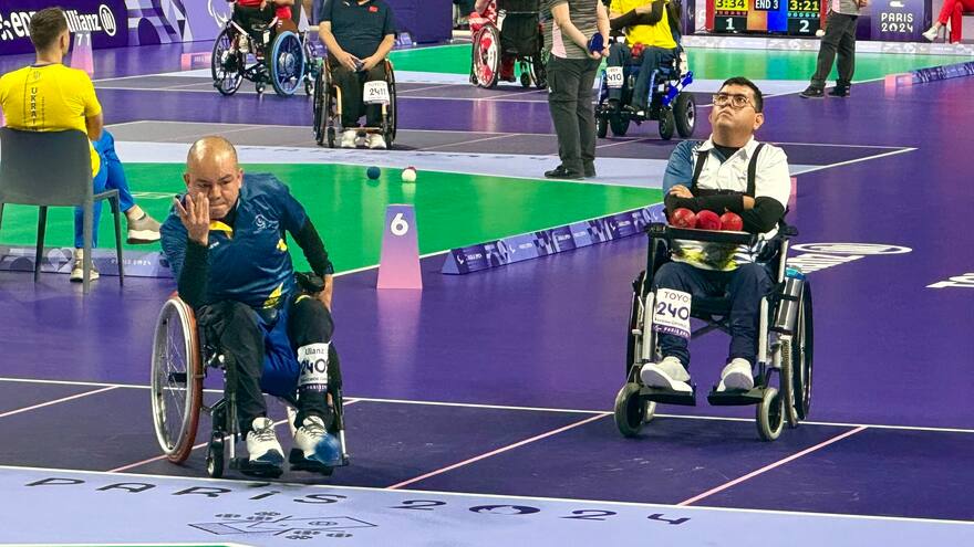 Edilson Chica le regala, en boccia, otra medalla de plata a Colombia en los Juegos Paralímpicos París 2024