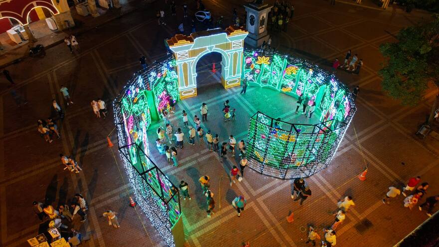 Cartagena encendió su alumbrado navideño
