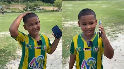 La conmovedora escena que protagonizó un niño de 8 años cuando le contó a su abuela que el Atlético Nacional lo había fichado