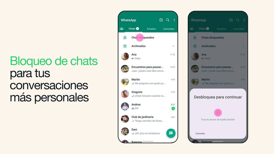 Chats con contraseña: la nueva actualización de WhatsApp