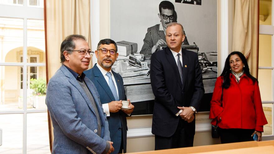 Reunión de Petro con magistrados de las altas cortes y la fiscal sobre constituyente en la Casa de Nariño