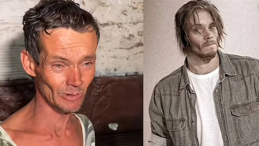 Él es Andrés Giraldo, un hombre en condición de calle que asegura que fue modelo de reconocida marca de ropa