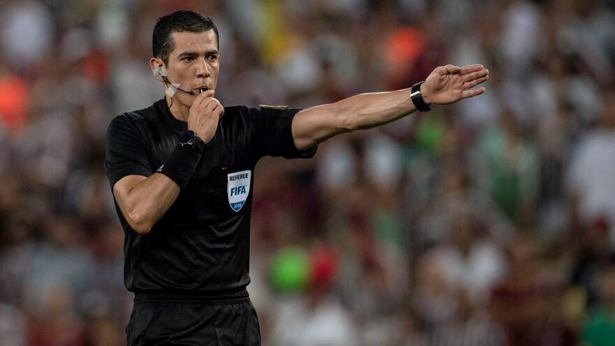 Andrés Rojas, el árbitro del juego de ida de la final entre Junior y Medellín