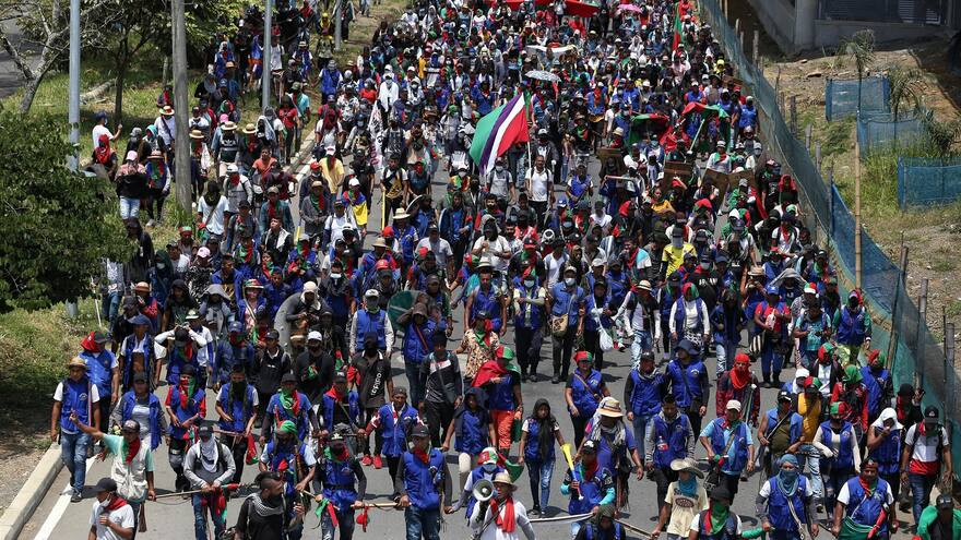Minga indígena se va de Cali y pide mantener el paro en regiones