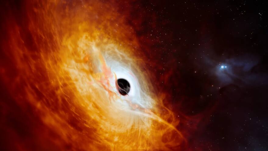 Científicos descubren la galaxia más luminosa del universo | Un cuásar con un agujero negro dentro