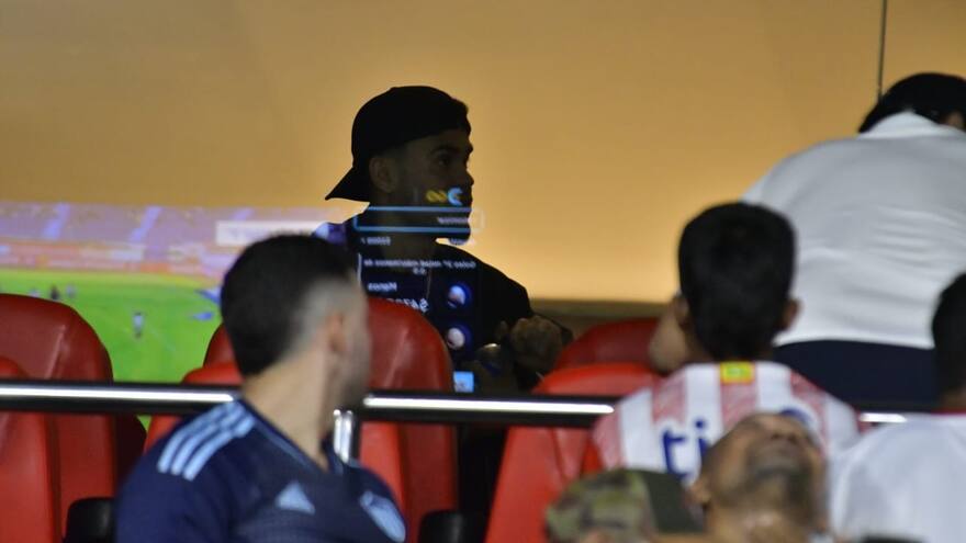 Invitado de honor: Luis Díaz fue al ‘Metro’ a ver su Junior