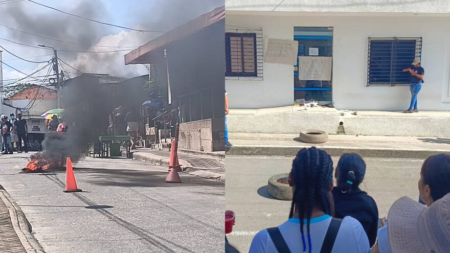 Sincelejo, Sucre: estudiantes de Corposucre protagonizaron protesta con quema de llantas