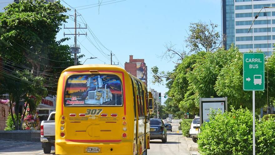 En la calle 76, nuevo carril exclusivo para los buses