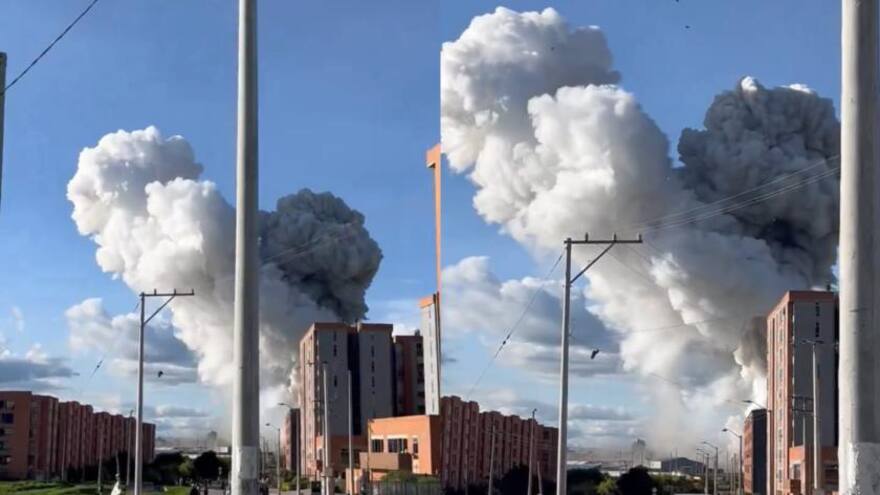 Aumenta a 34 los heridos y más de 500 viviendas afectadas por explosión en polvorería de Soacha