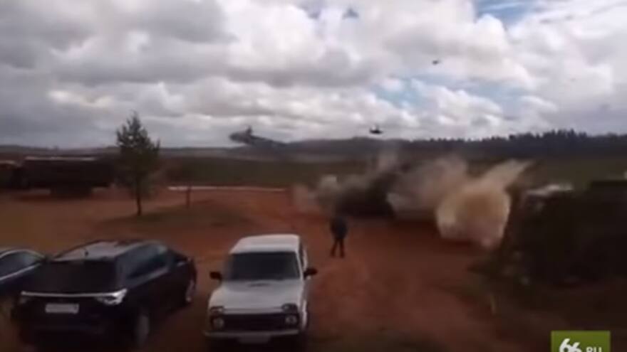 Helicóptero ruso dispara accidentalmente a civiles