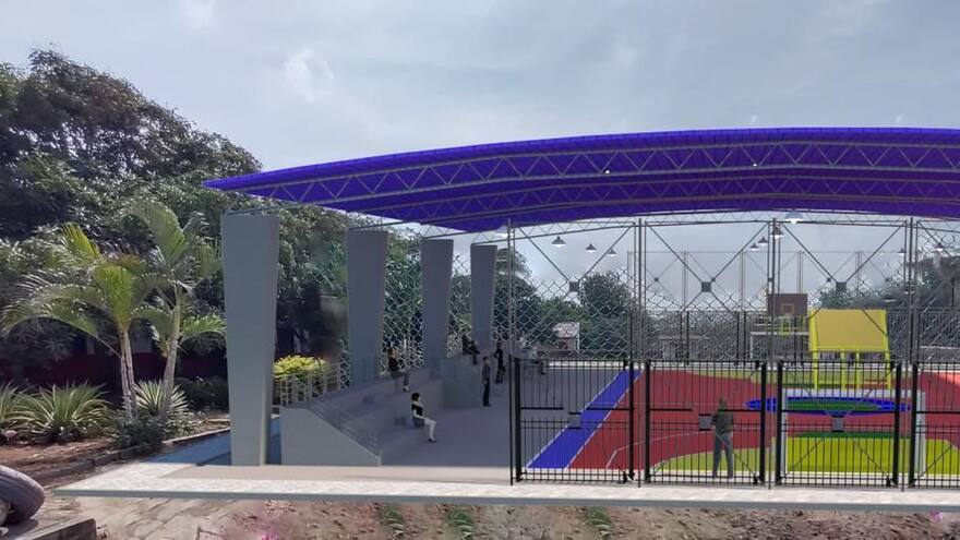 Alcaldía de Galapa inicia construcción de cancha sintética