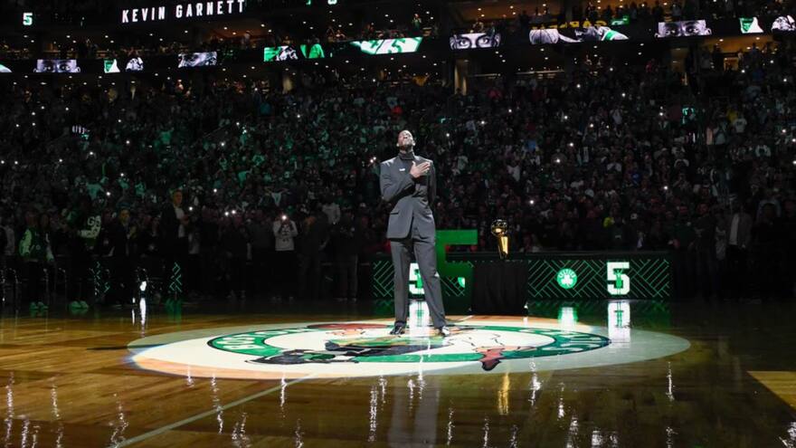 Kevin Garnett queda enmarcado en la historia de los Boston Celtics