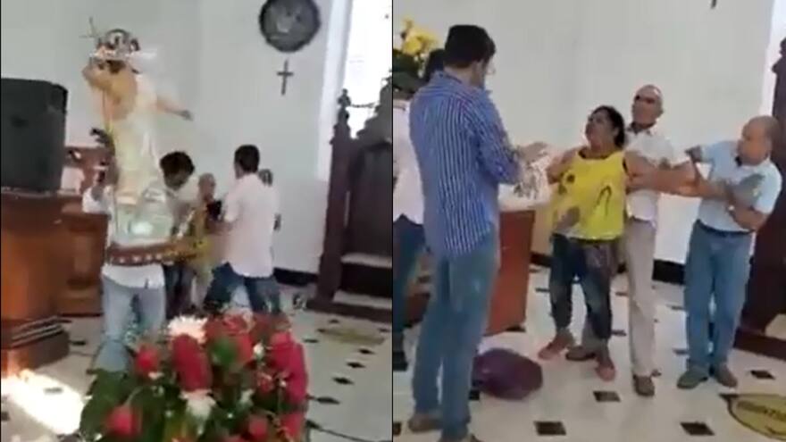 Córdoba: mujer destruyó imágenes religiosas en la iglesia San Antonio, de Cereté